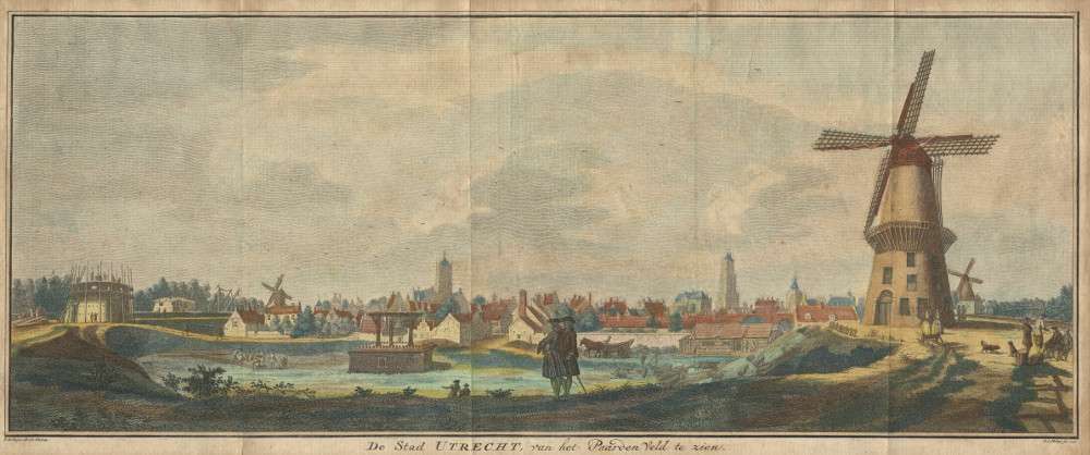 De Stad Utrecht, van het Paarden Veld te zien by J.C. Philips, J. de Beijer