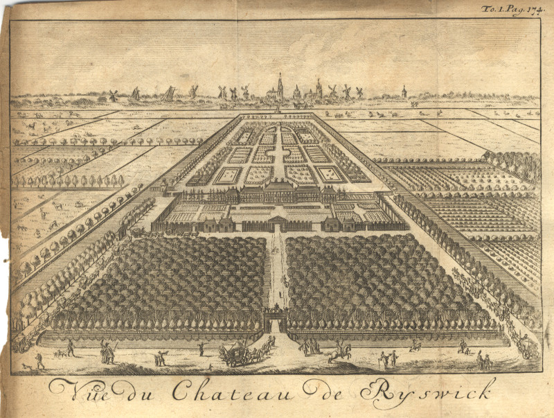 Vue du Chateau de Ryswick by Wed. Meyndert Uytwerf