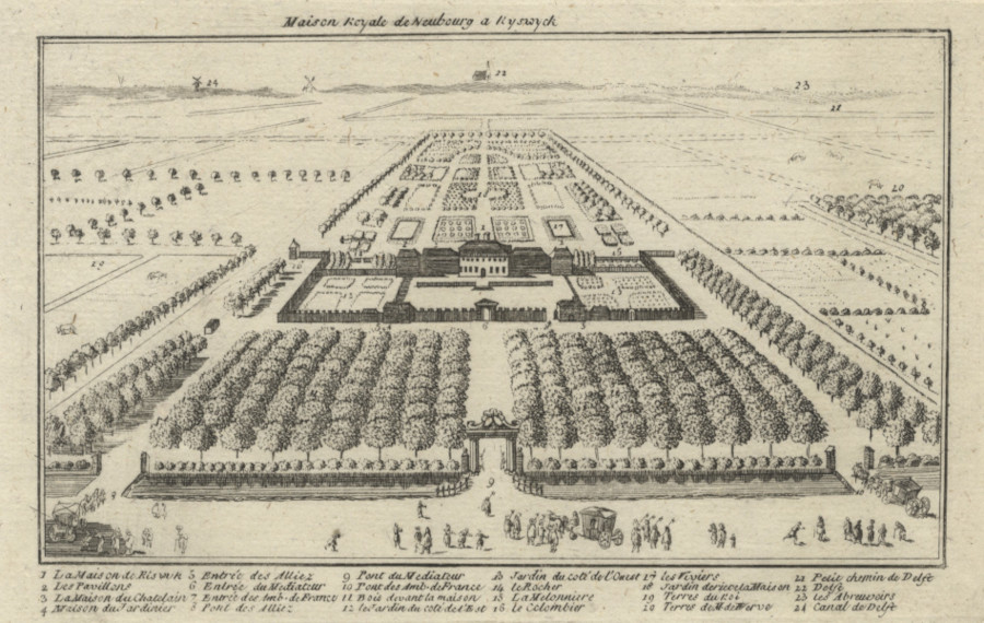 Maison Royale de Neubourg a Ryswyck by J.N. Bellin, J. van der Schley