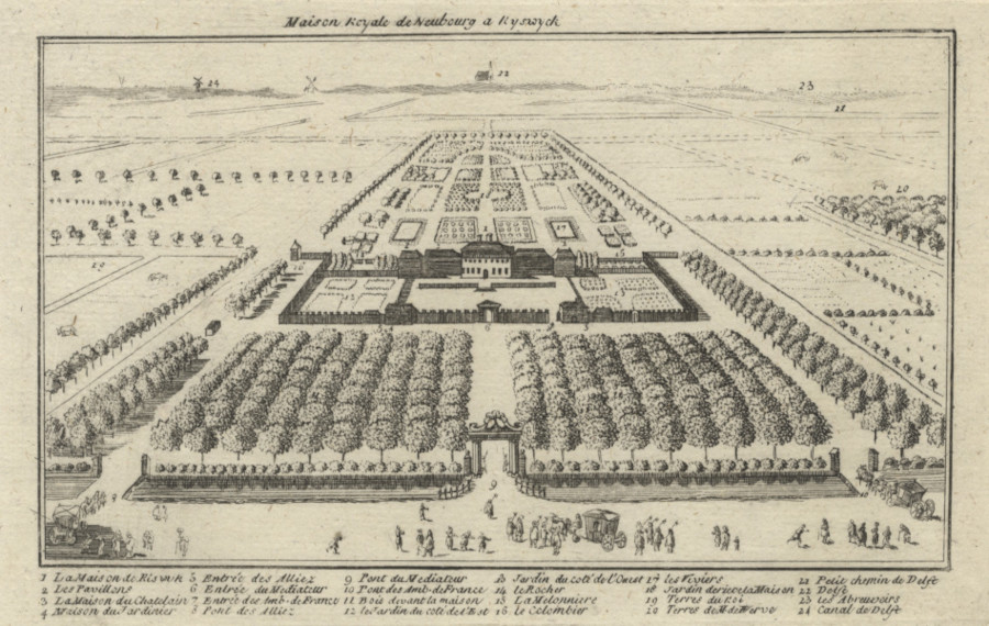 Maison Royale de Neubourg a Ryswyck by J.N. Bellin, J. van der Schley