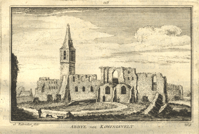 Abdye van Koningsvelt 1573 by A. Rademaker