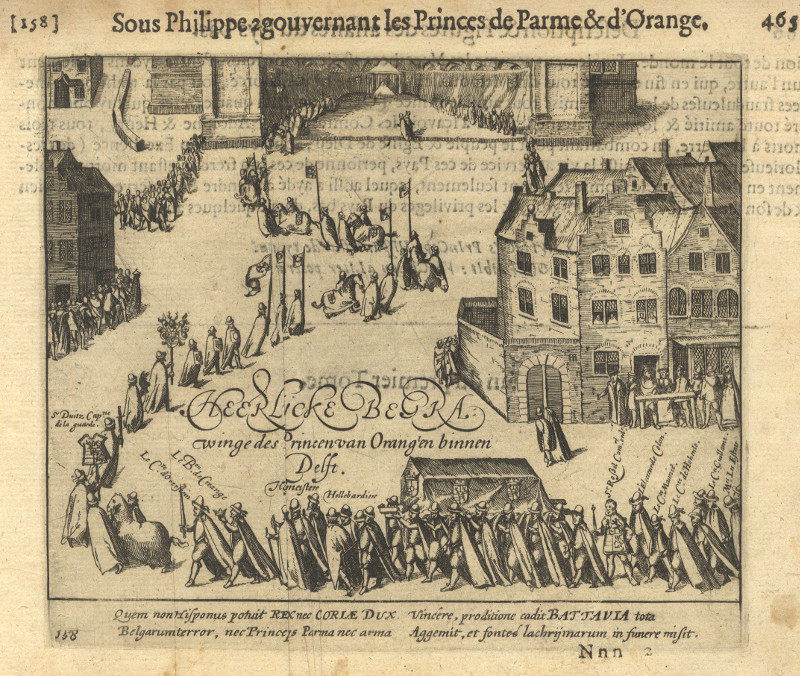 Heerlicke Begrawinge des Princen van Orangen binnen Delft by Willem Baudartius
