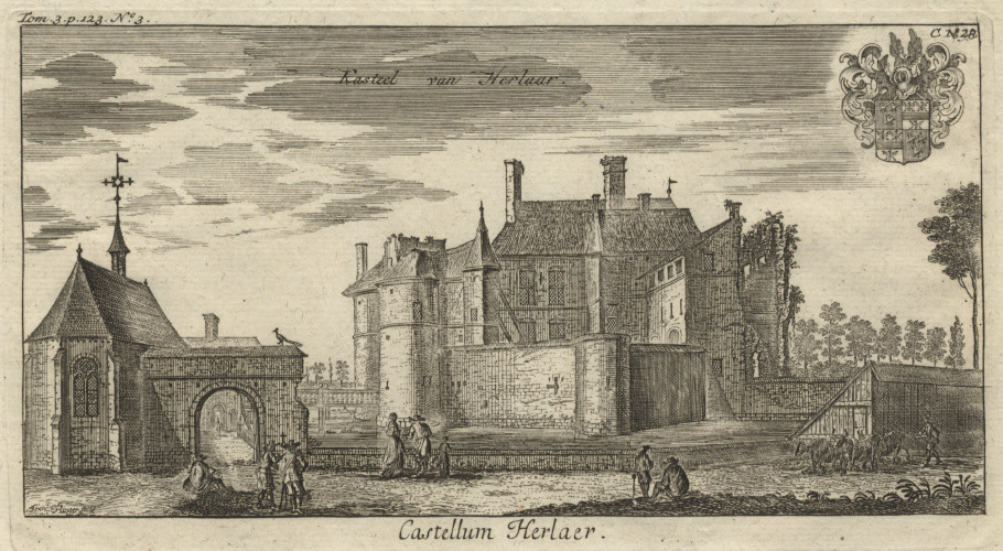 Kasteel van Herlaar; Castellum Herlaer by Franc. Erlinger