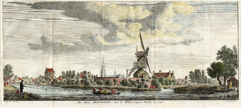 De Stad Montfoort, van de Willeskopper - Poort te zien by H. Spilman naar J. de Beijer