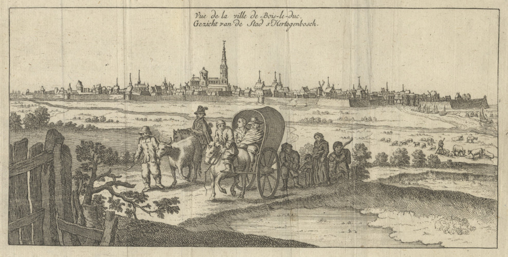 Vue de la ville de Bois-le-Duc. Gezicht van de Stad s´ Hertogensbosch by nn