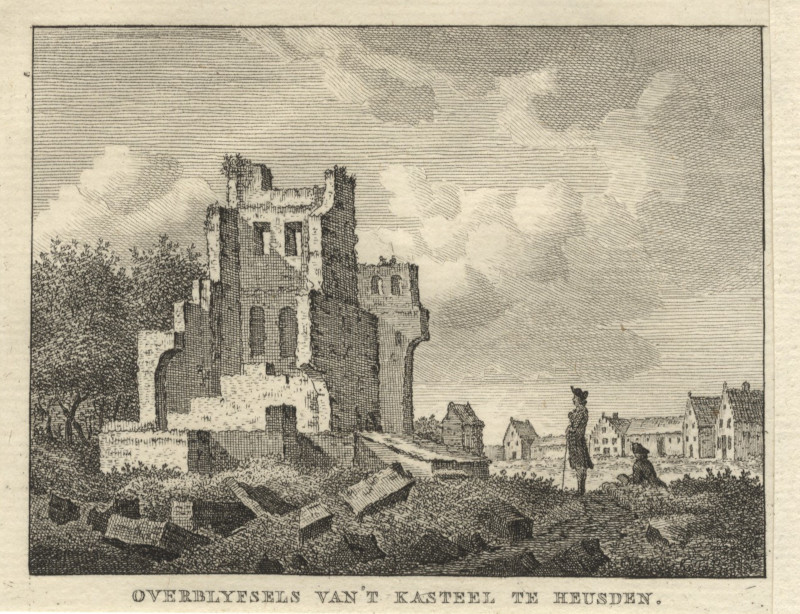 Overblyfsels van ´t kasteel te Heusden by J.Bulthuis, C.F. Bendorp