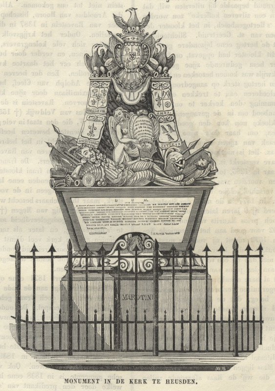 view Monument in de kerk te Heusden by W. B.