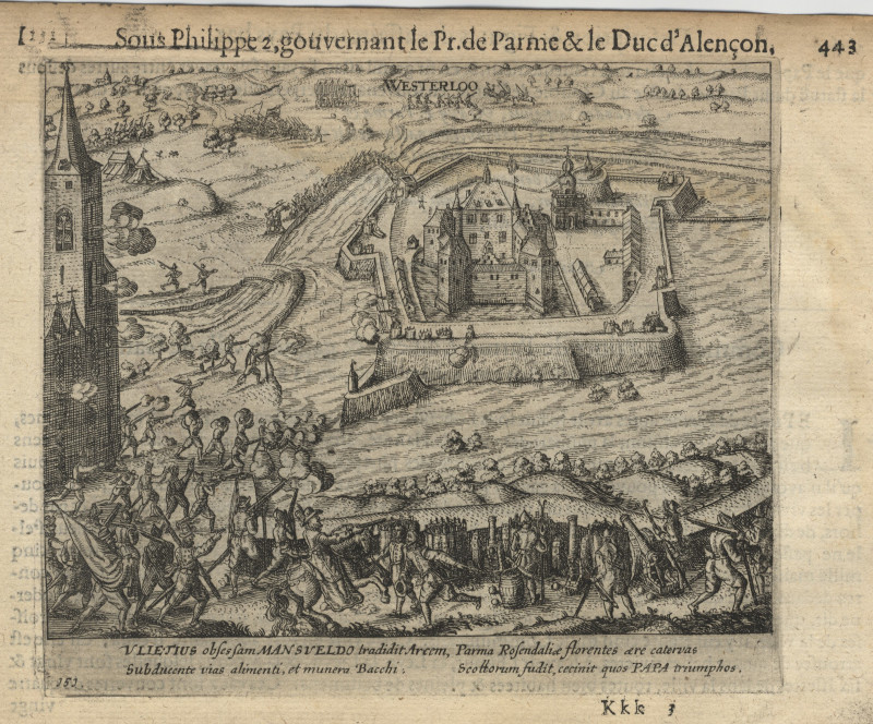 Sous Philippe 2, gouvernant le Pr. de Parme & le Duc d´Alencon by Willem Baudartius