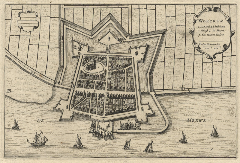 Worckum by Blaeu