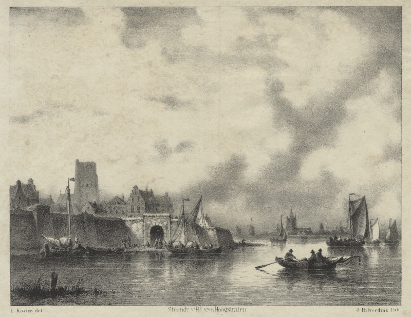 De Waterpoort te Woudrichem by E. Koster, J. Hilverdink