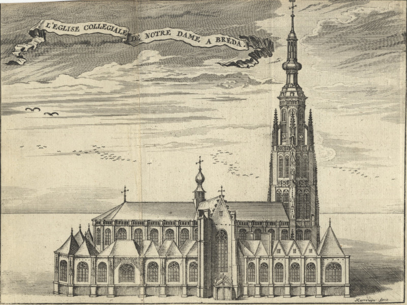 L´Eglise Collegiale de Notre Dame a Breda by J. Harrewijn