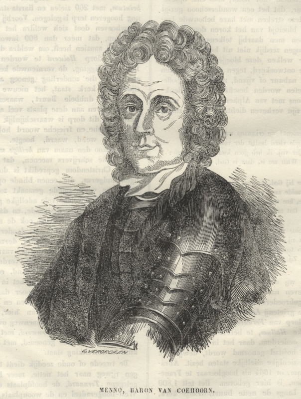 Menno, Baron van Coehoorn by E. Vermorcken
