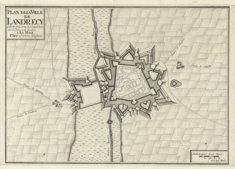 Plan de la Ville Landrecy by P. Husson, B. van Zijl