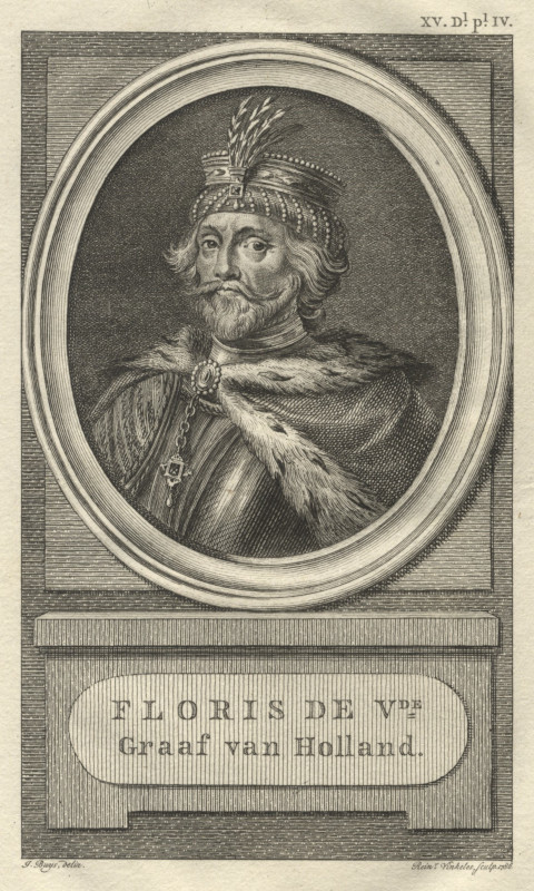 print Floris de Vde Graaf van Holland by Reinier Vinkeles, J. Buys