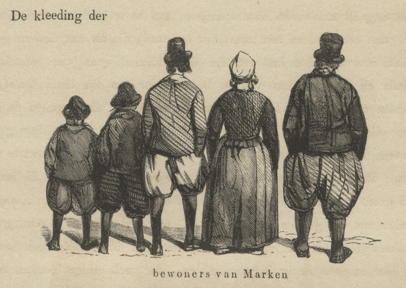 De kleeding der bewoners van Marken by nn