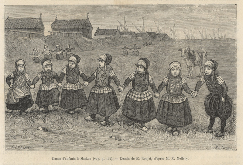 Danse d´enfants à Marken by E. Ronjat, X. Mellery