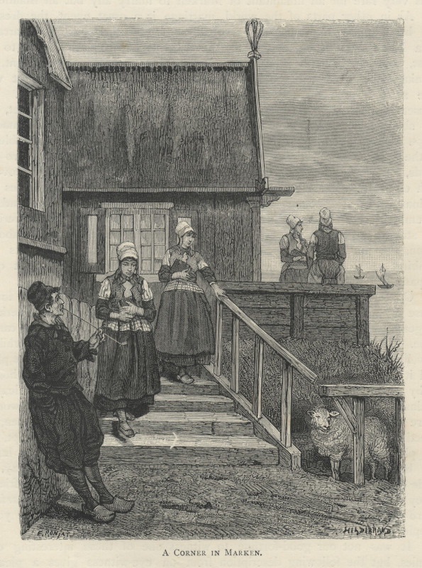 view A Corner in Marken by Hildebrand