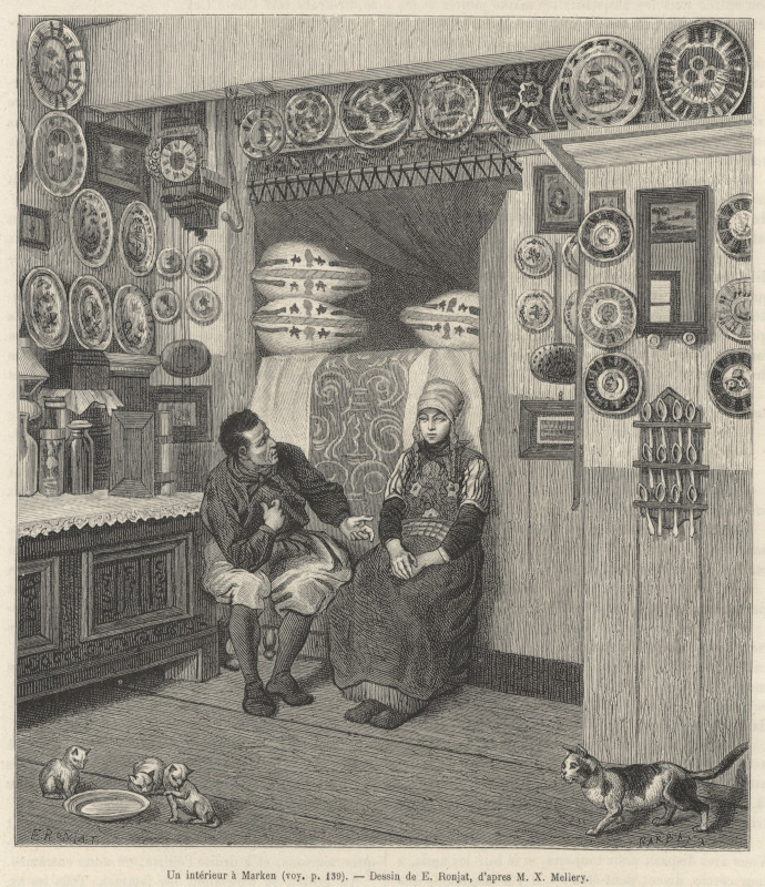 Un intérieur à Marken by E. Ronjat, X. Mellery