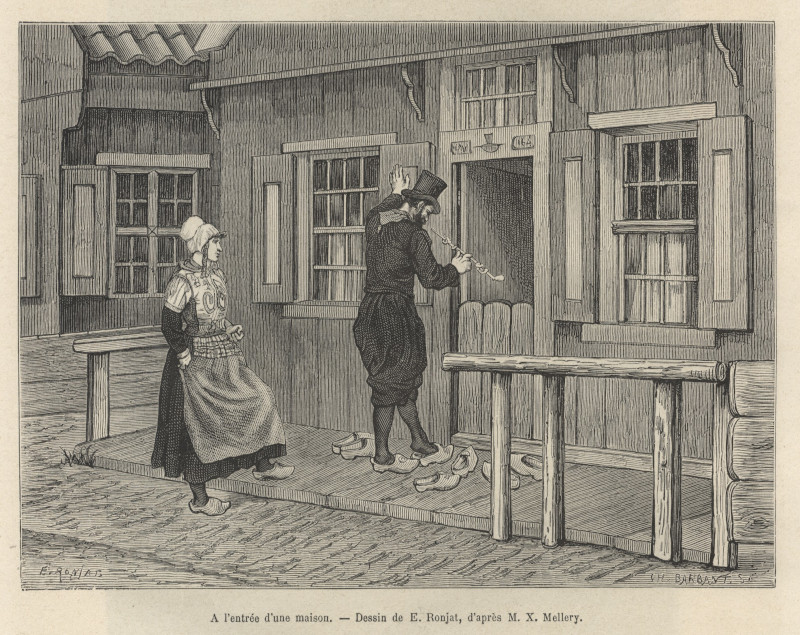 A l´entrée d´une maison by E. Ronjat, X. Mellery