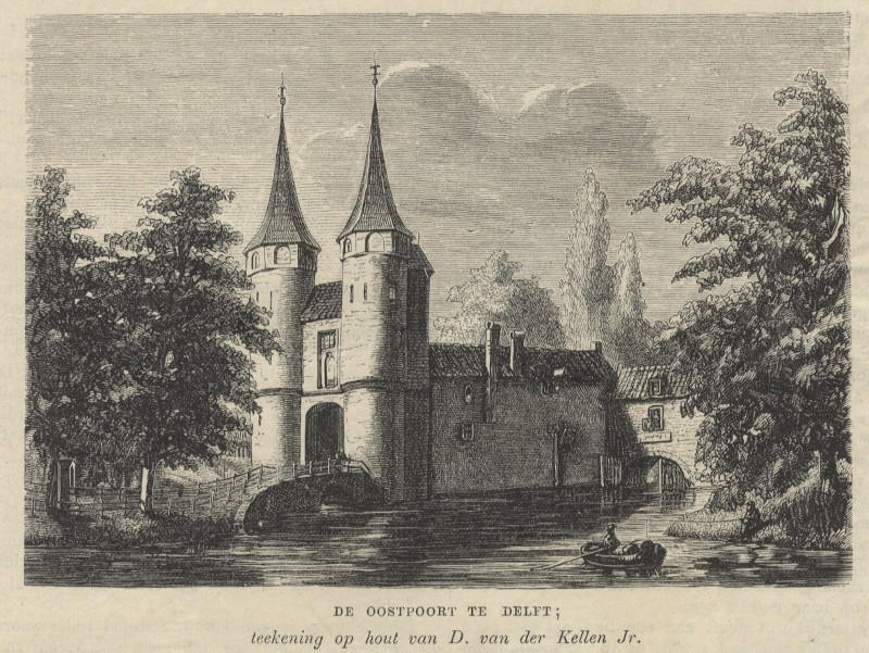 De Oostpoort te Delft by D. van der Kellen jr.