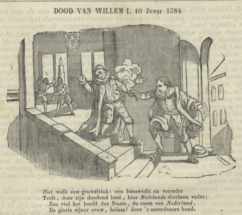 Dood van Willem I, 10 junij 1584 by nn