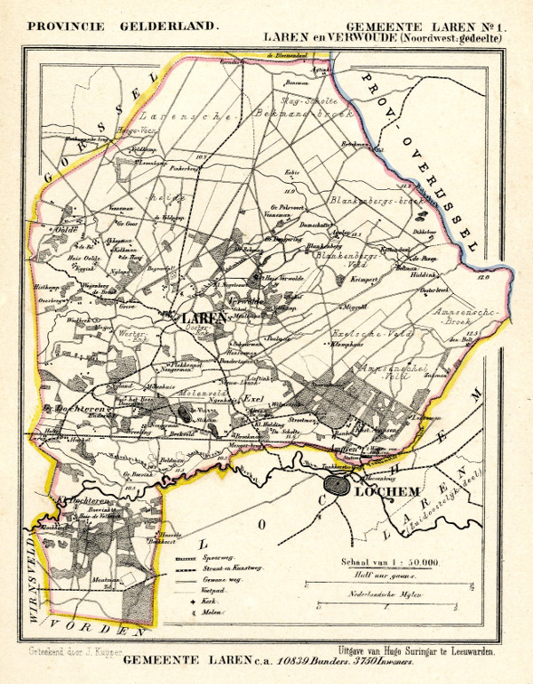 map communityplan Laren en Verwolde (Noord West) by Kuyper (Kuijper)