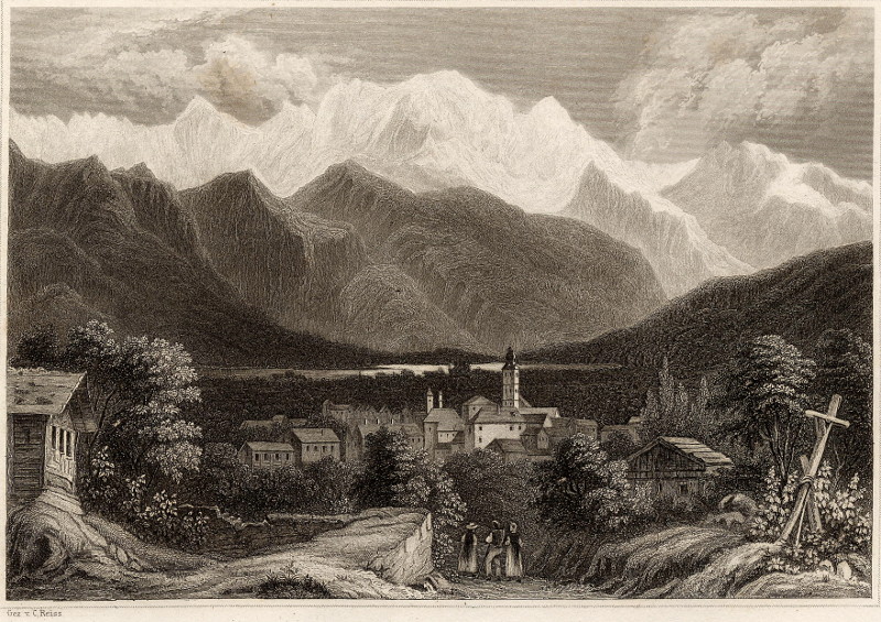 Der Montblanc von Sallenche aus gesehen by C. Reiss