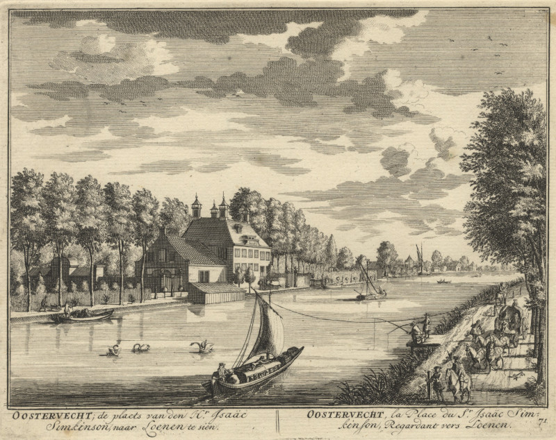 Oostervecht; de plaets van den Hr. Isaac Simkinson, naar Loenen te sien by D. Stoopendaal