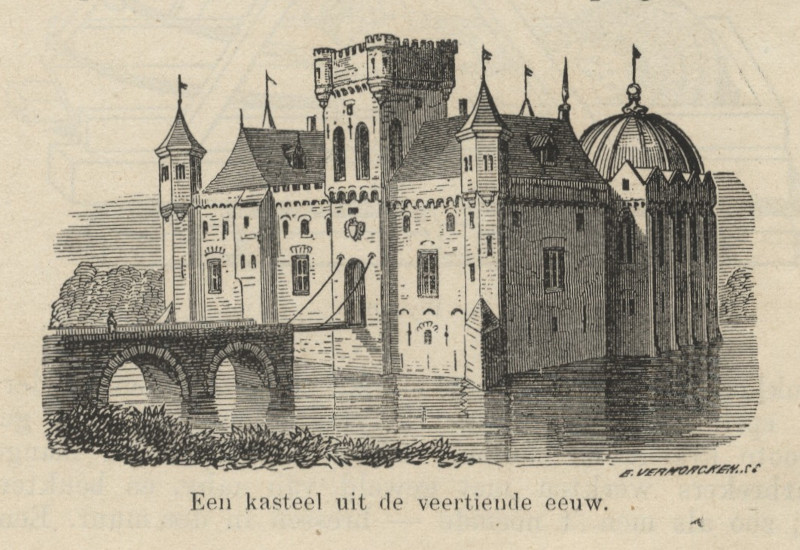 Een kasteel uit de veertiende eeuw by E. Vermorcken