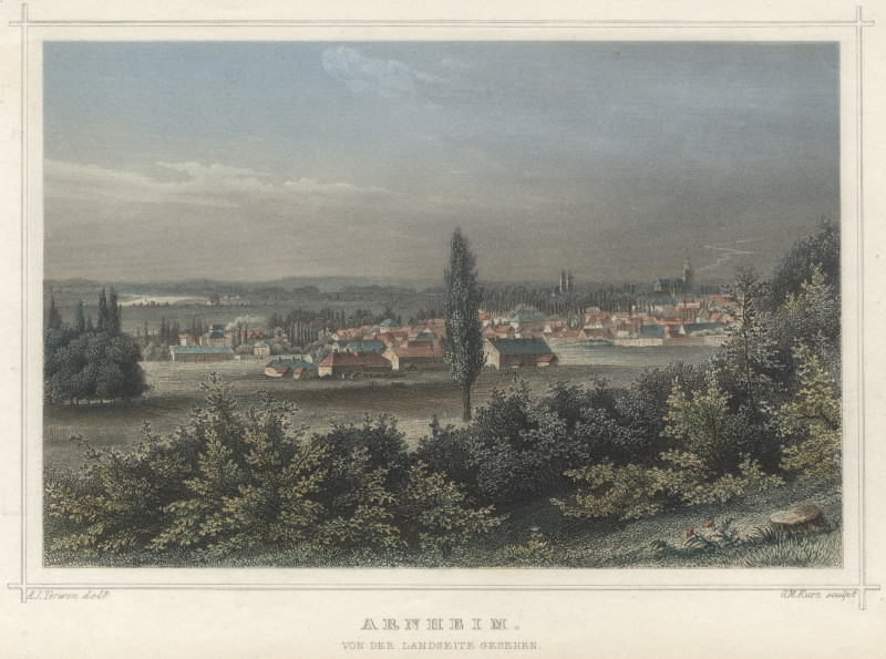 Arnheim, von der Landseite Gesehen by A.J. Terwen, G.M. Kurz