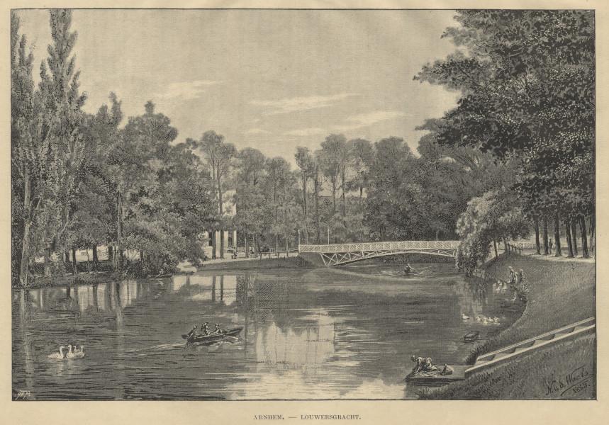 Arnhem, Louwersgracht by N. v.d. Waals