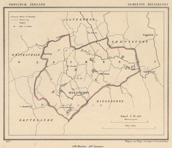 map communityplan Gemeente Meliskerke by J Kuyper