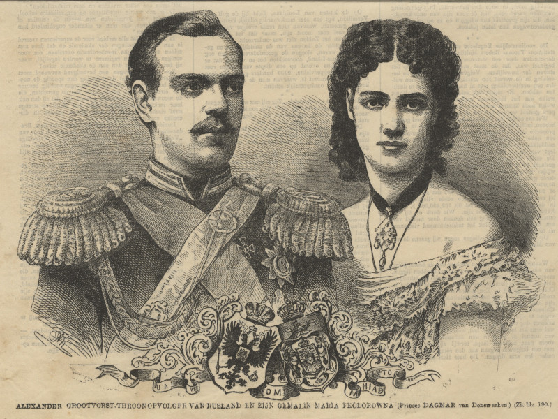 Alexander, Grootvorest, Throonopvolger van Rusland en zijn gemalin Maria Feodorowna by nn