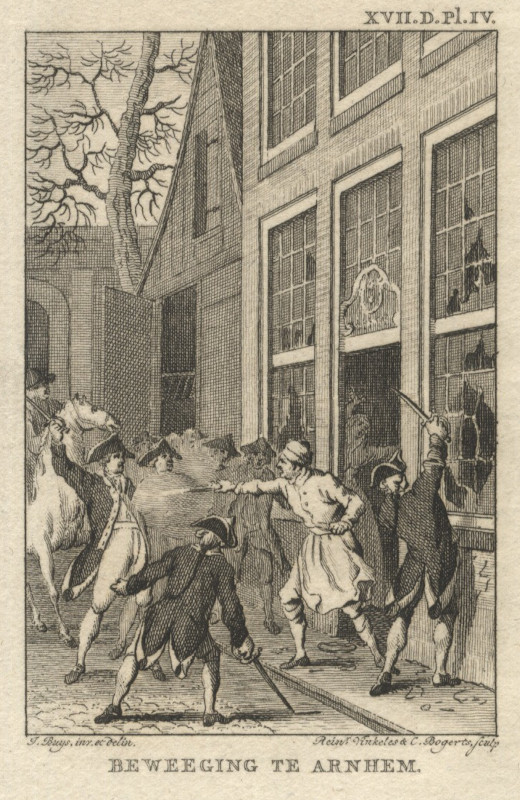 view Beweeging te Arnhem by R. Vinkeles en C. Bogerts, naar J. Buys