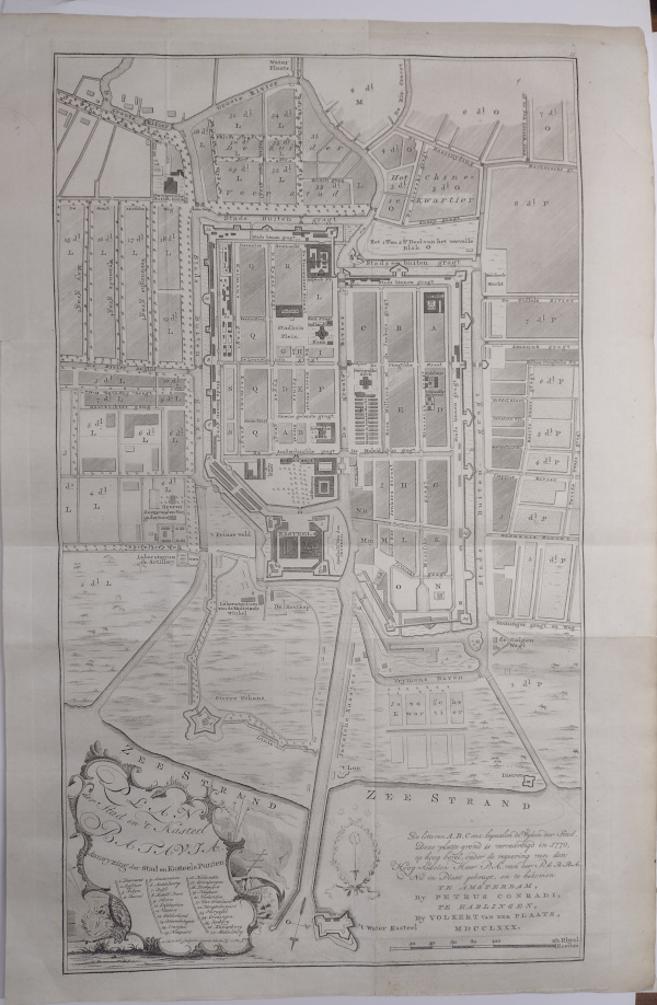 plan Plan der Stad en ´t Kasteel Batavia by A. van Krevelt