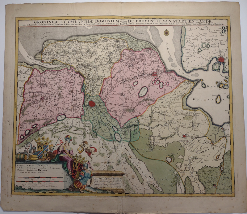 Groningae et Omlandiae Dominium vulgo De Provincie van Stadt en Lande by Nicolaas Visscher, Ludolf Tjarda van Starckenborgh