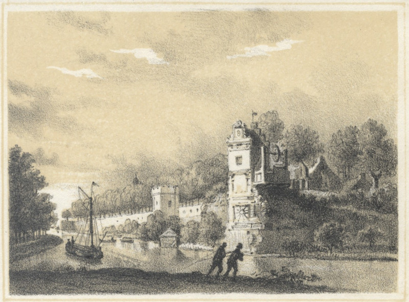 Het bolwerk Sonnenburg en Servaas toren te Utrecht by nn naar H. Spilman