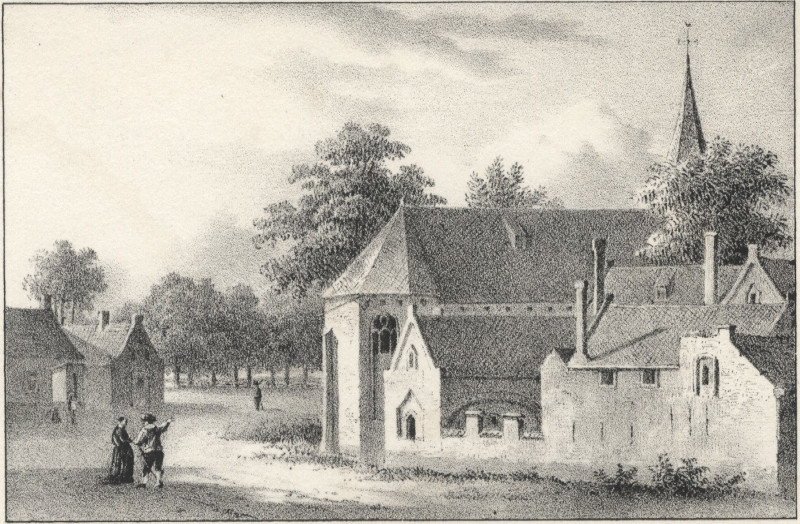 De Abdij van St. Servaas te utrecht, omstreeks 1650 by nn naar L.P. Serrurier