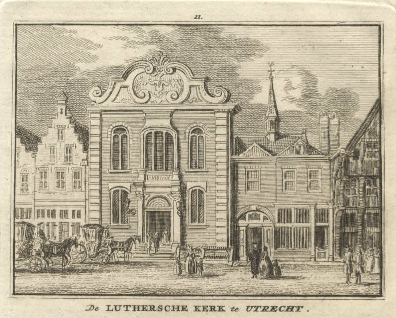De Luthersche Kerk te Utrecht by H. Spilman