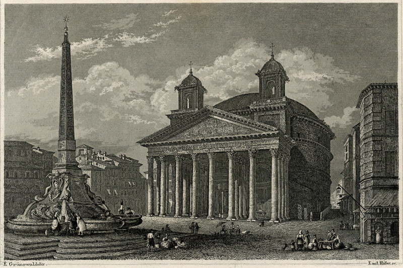 Das Pantheon in Rom by E. Grunewald, Emil Hofer