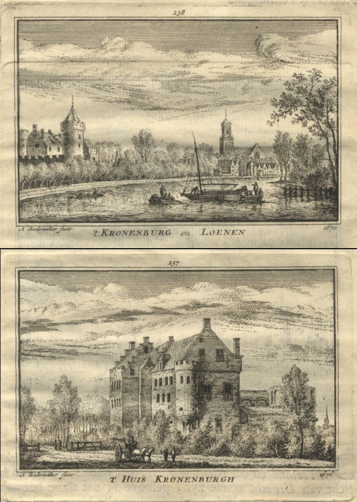 &acute;t Kronenburg en Loenen; &acute;t Huis Kronenburgh by A. Rademaker