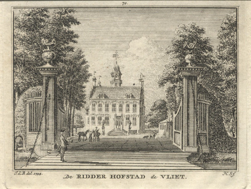 De Ridder Hofstad de Vliet by H. Spilman, naar J. de Beijer