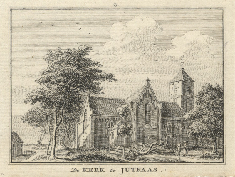 De Kerk te Jutfaas by H. Spilman