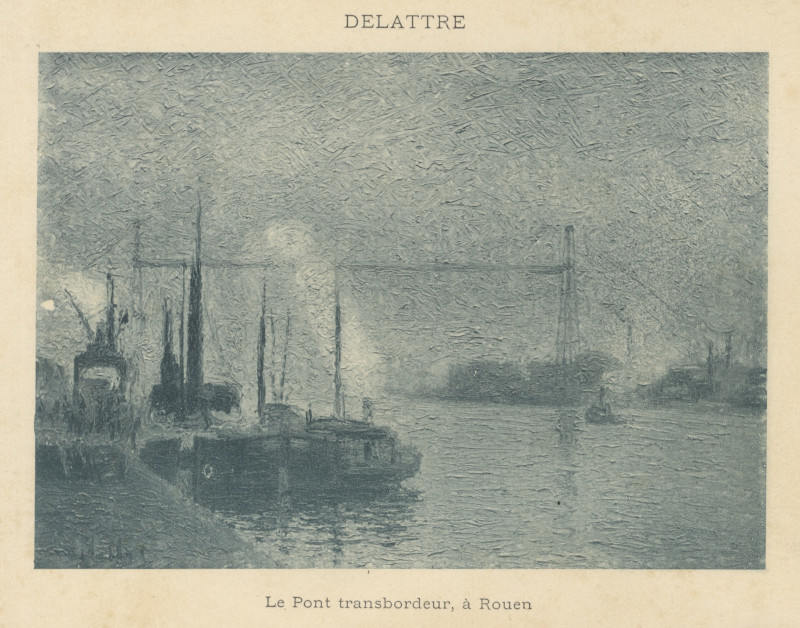 Le pont transbordeur, à Rouen by Joseph Delattre