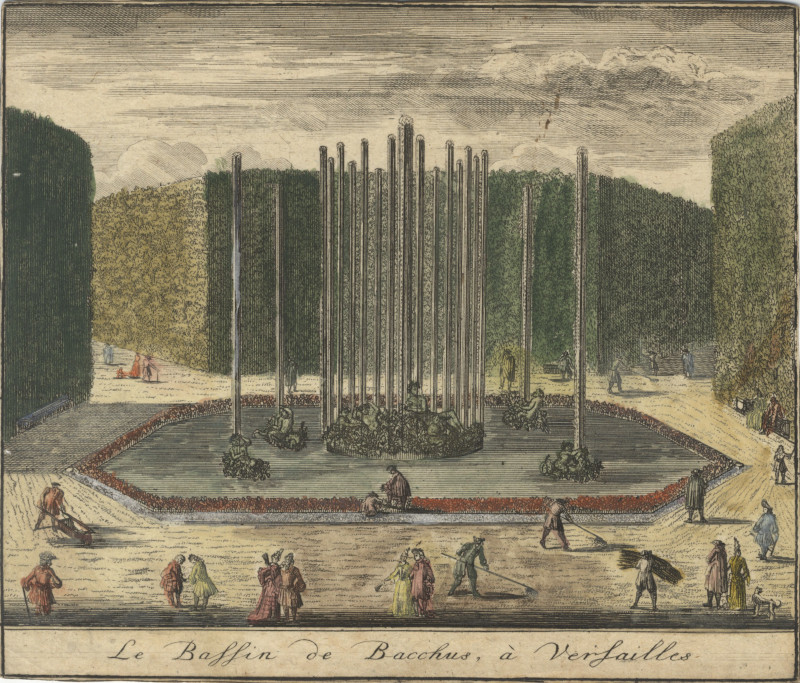 Le Bassin de Bacchus, à Versailles by Pieter van der Aa