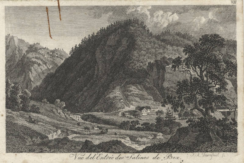 Vue del&acute;Entrée des Salines de Bex by F.A. Darnstedt