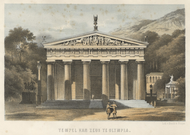 Tempel van Zeus te Olympia by Emrik & Binger