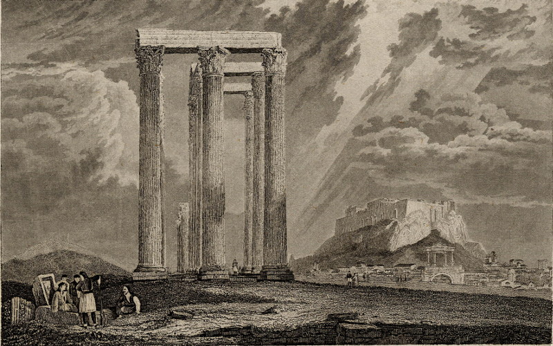 Athen von den Ruinen des Jupiter-Tempels aus. by nn