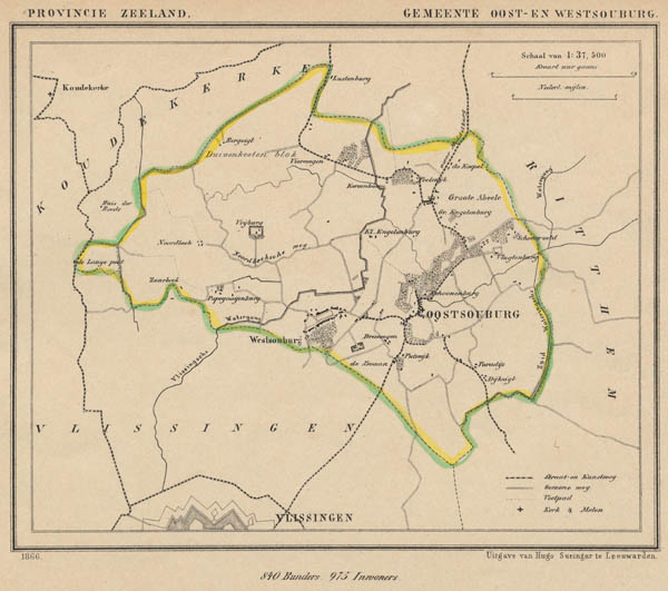 map communityplan Gemeente Oost en Westsouburg  by J Kuyper