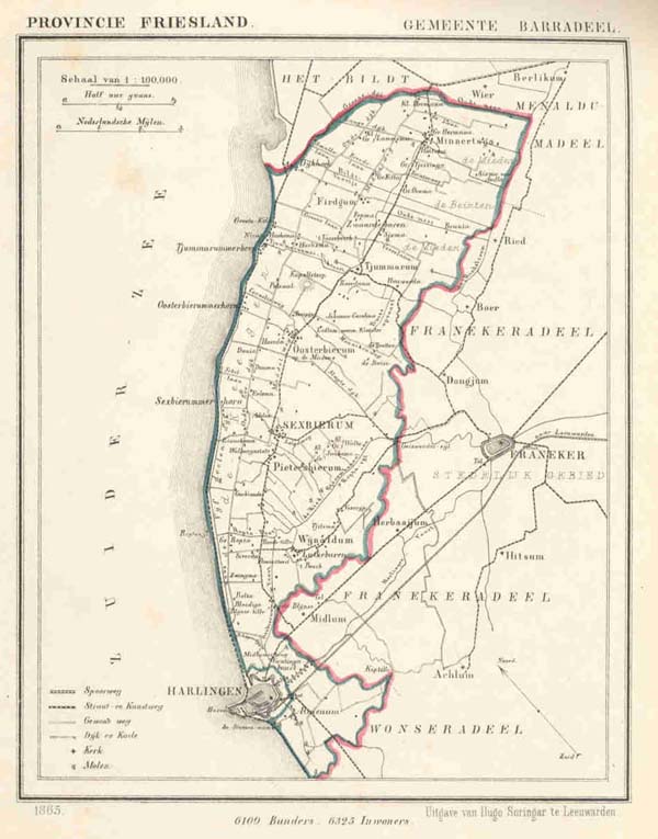 map communityplan Gemeente Barradeel by Kuyper (Kuijper)